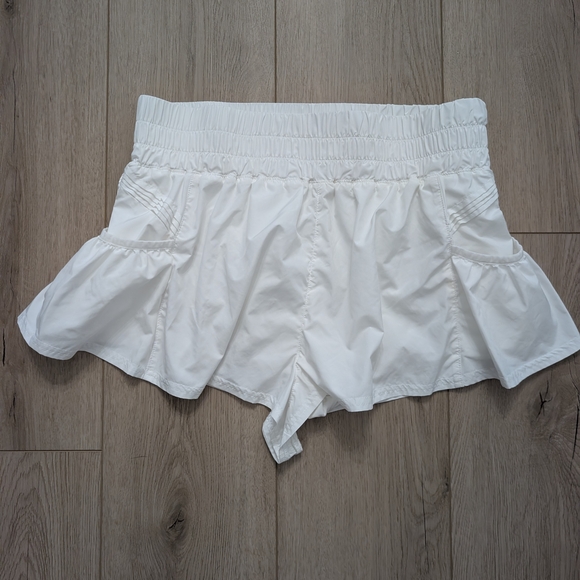 Free People Movement Get Your Flirt On Shorts White - Picture 4 of 12